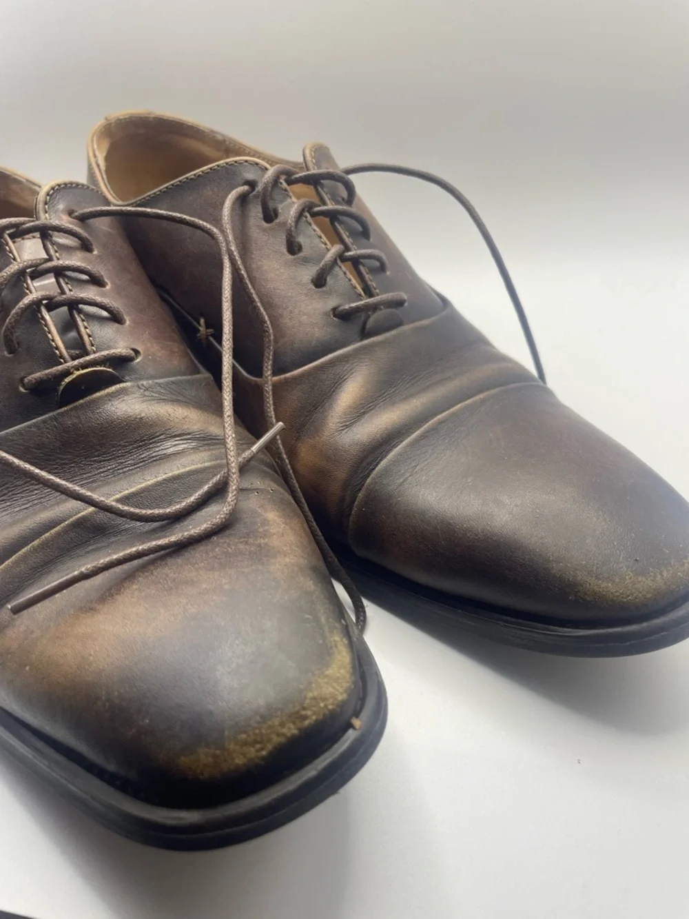 Classic Brown Leather Derby Shoes for Men